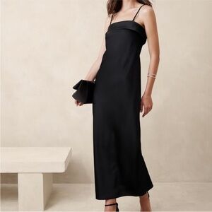 Banana Republic Double Satin Maxi Dress